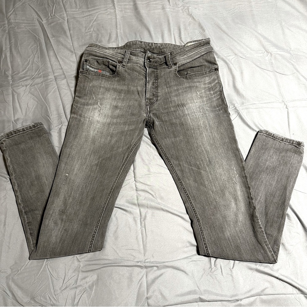 Diesel Jeans Sleenker 32x32 Slim Skinny Fit with Stretch Gray EUC